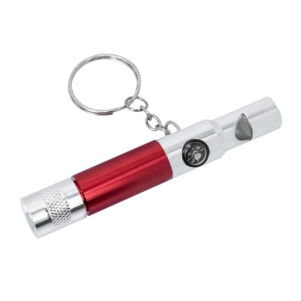 الطوارئ بقاء صافرة سبائك الألومنيوم البوصلة مصباح يدوي المفاتيح في الهواء الطلق بقاء أداة المشي لمسافات طويلة مصباح يدوي