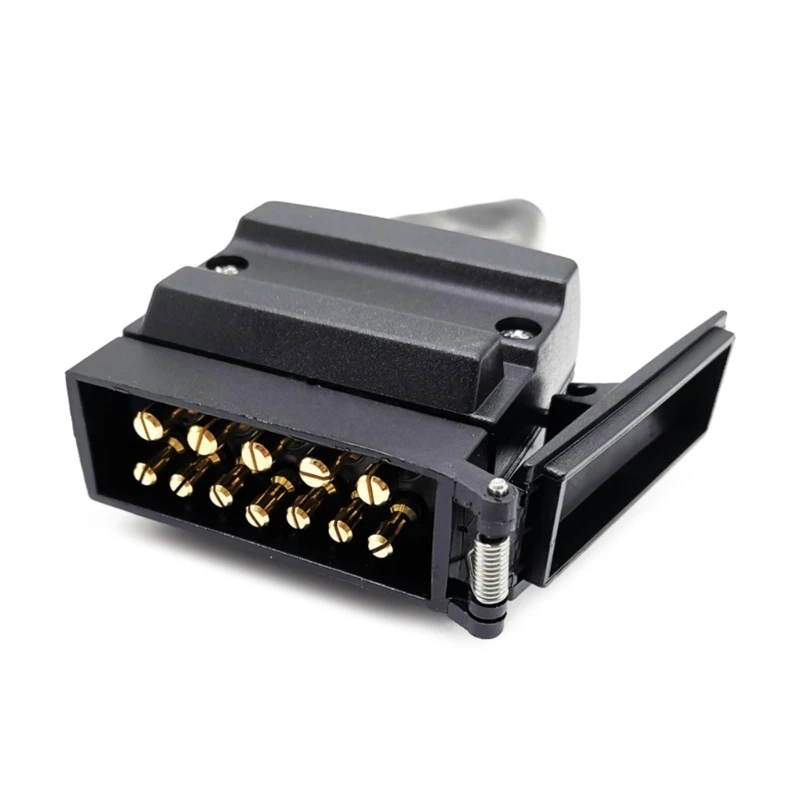 

12V 12Pin Flat Trailer Plug Socket 12 PIN Trailer Socket Plug Trailer Plug 1 Set Dropship