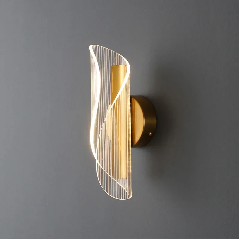 LODOOO Modern Led Wall Lights For Living Room Bedroom Bedside Wall Lamp Foyer entrance corridor Gold sconce lamp