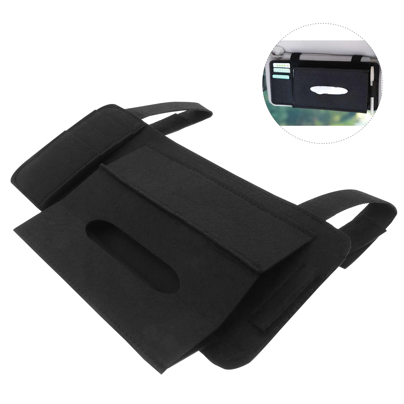 

Holder For Visor Sun Visor Napkin Case Mask Storage Box Tissue Case With Card Pouch Hanging Car Tissue Holder Car Accessories