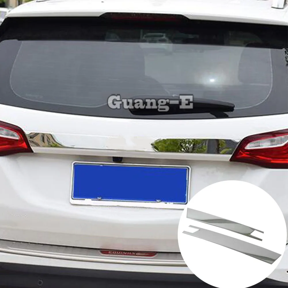 

Auto Rear Back Door License Tailgate Bumper Frame Plate Trim Lamp Trunk For Chevrolet Equinox Third GE 2017 2018 2019 2020 2021