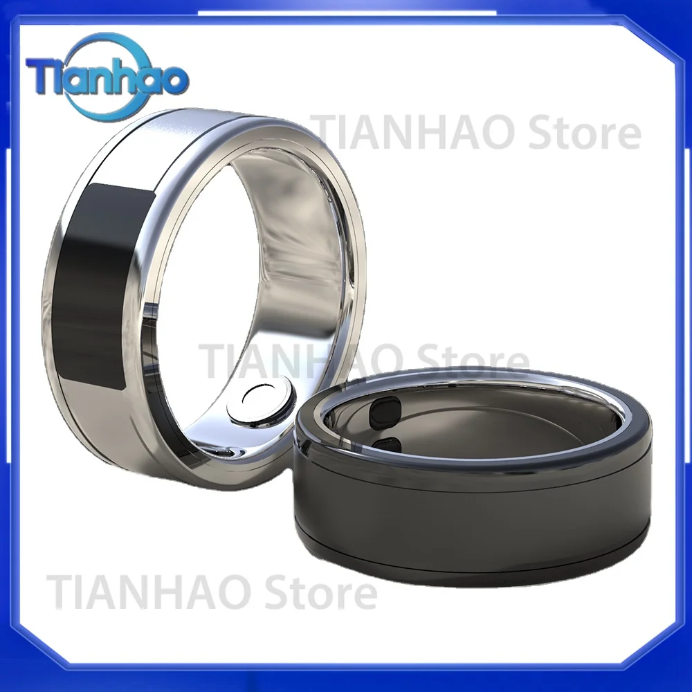 TM11 Smart Ring for Bluetooth Heart Rate Blood Oxygen Monitoring Sleep Tracking Waterproof IP68 Remote Control