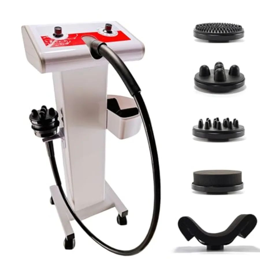 

Электрический вибрационный массажер от целлюлита с тележкой и 5 сменными насадками для глубокого массажа тканей и расслабления мышц