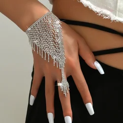 New Ball Performance Women's Sparkling Zircon Water Diamond Ring Bracelet