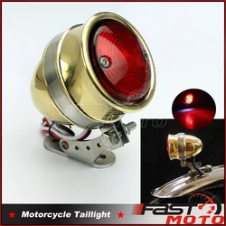 Retro Taillight Universal Cafe Racer Vintage Taillight LED Brake Stop Lamp Motorcycle Bike Tail Light For Harley Honda Scrambler