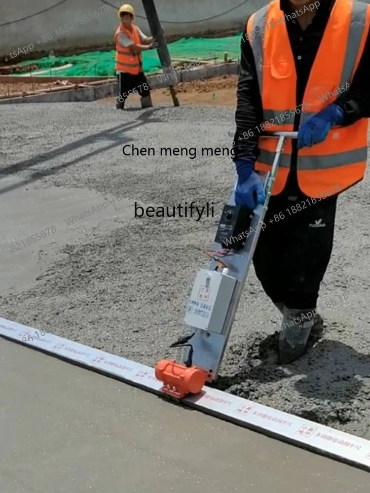 D178 LBX Electric  Balance Lithium Battery Manual Scraping Straightedge Concrete Leveling Cement Bull Float Scraping Bar Vibrato
