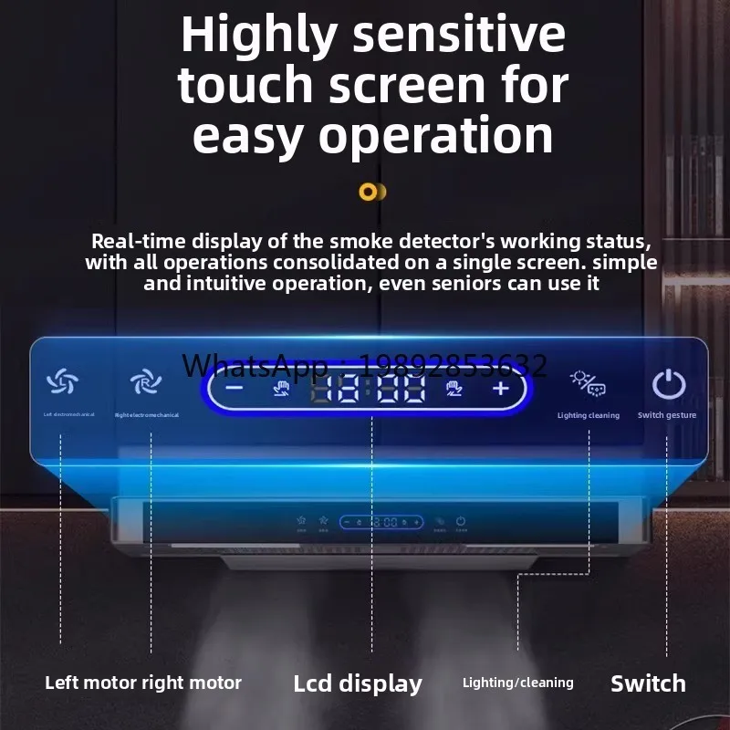 ZC شفاط المطبخ رفيع للغاية شفط عالي المنزلية شفط المطبخ شفاط 710 مللي متر/900 مللي متر
