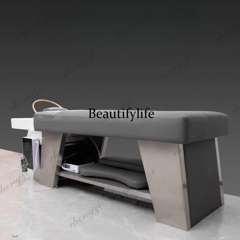 PPP  Modern Ear Picking Shampoo Chair Sink Beauty Massage Hair Shampoo Chair Comfort PU Leather Furniture Letto