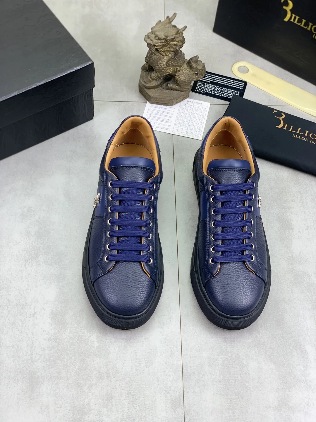 BILLIONAIRE OECHSLI Shoes Men‘s Cowhide 2025 new outdoors comfort quality embroidery gentleman European big size 38-44