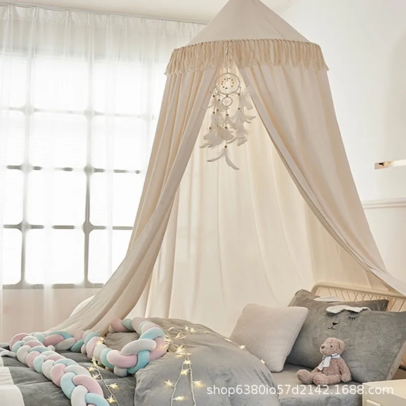 Retro Hanging Spike Mantle Ceiling Household Bed Curtain Bedroom Blackout Mosquito Net Bed Circumference Curtain Mosquito Proof