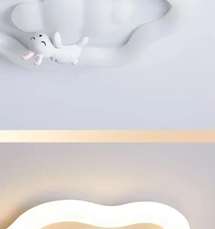 Modern Cute Cloud Ceiling Light White for Child Bedroom Nursery Teen Room Ceiling Lamp Home Decor Indoor Lighting Luster Fixture
