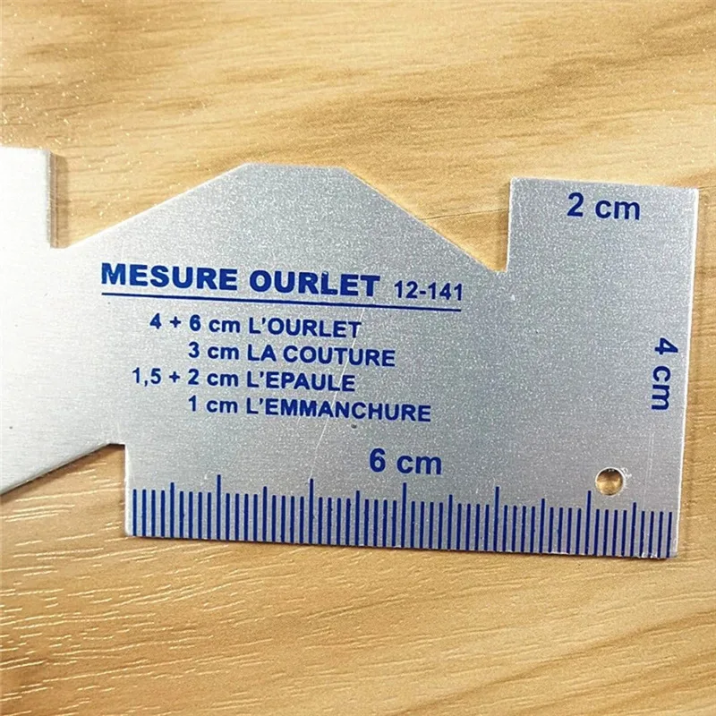 Precision Seam Measuring Gauge Metal Quilting Tailor Ruler Template Sewing Ruler For DIY Patchwork Quilting Craft Accessories