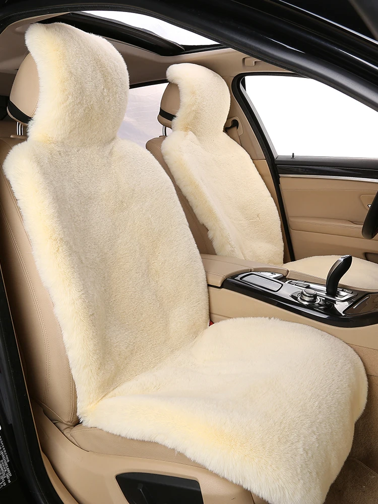 Universal Car Seat Cover Winter Warm Plush Front Seat Protector For Auto Interior Accessories Seat Cushion Pad Mat For Lada