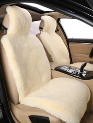 Universal Car Seat Cover Winter Warm Plush Front Seat Protector For Auto Interior Accessories Seat Cushion Pad Mat For Lada