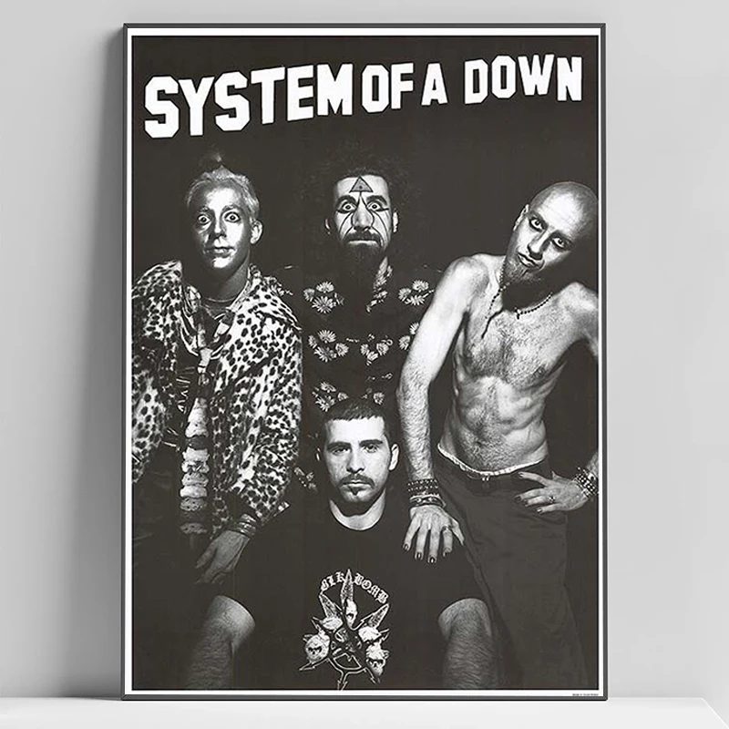 Постеры тяжелой метал-группы System of a Down, музыкальное оформление для дома