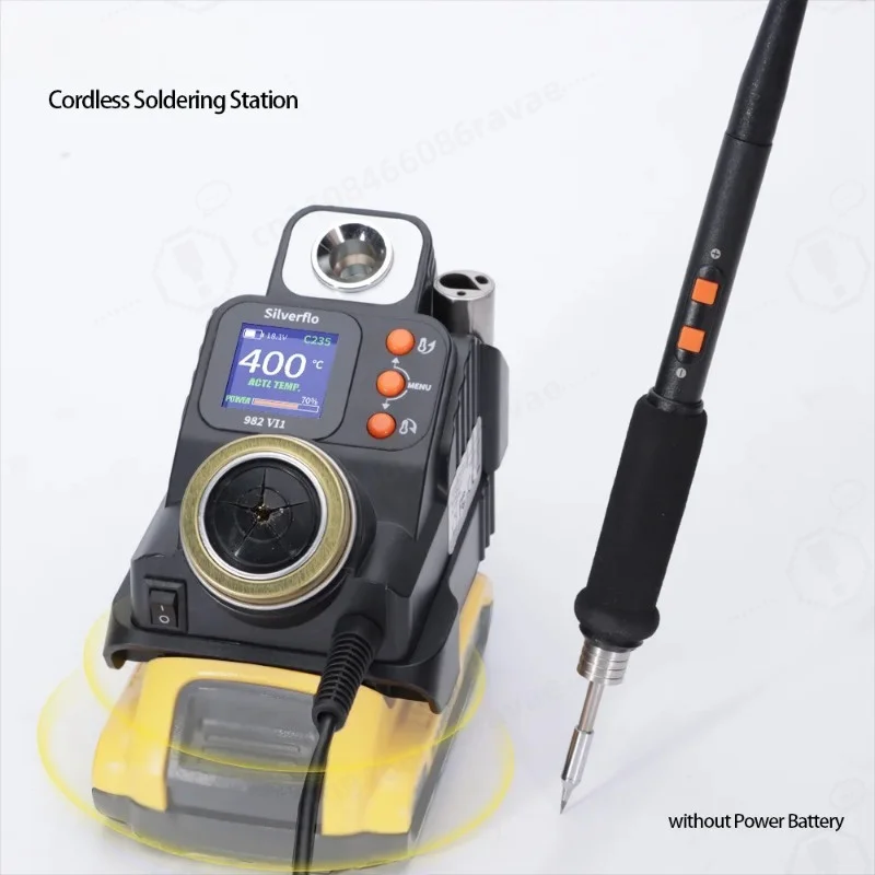 982-VI Cordless Soldering Station Portable Precision Soldering Iron Station for 18/20V