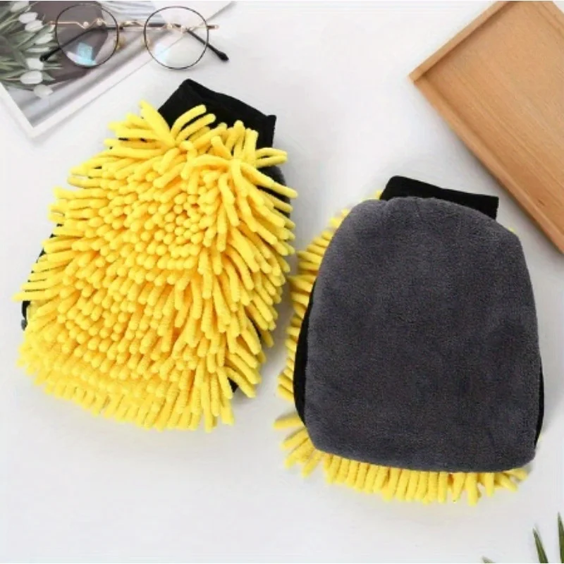 Chenier ultra-fine fiber car wash gloves, thickened car wash gloves, car wash tools, household kitchen plush gloves tools Chenier ultra-fine fiber car wash gloves, thickened car wash gloves, car wash tools, household kitchen plush gloves tools