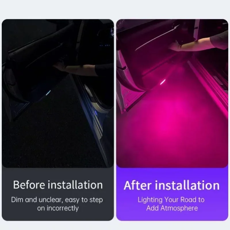 

LED Seven-color Welcoming Lights For Buick Regal 2009- 2017 2018 2019 2020 Ambiance Warning Lights Welcoming Light Taillights