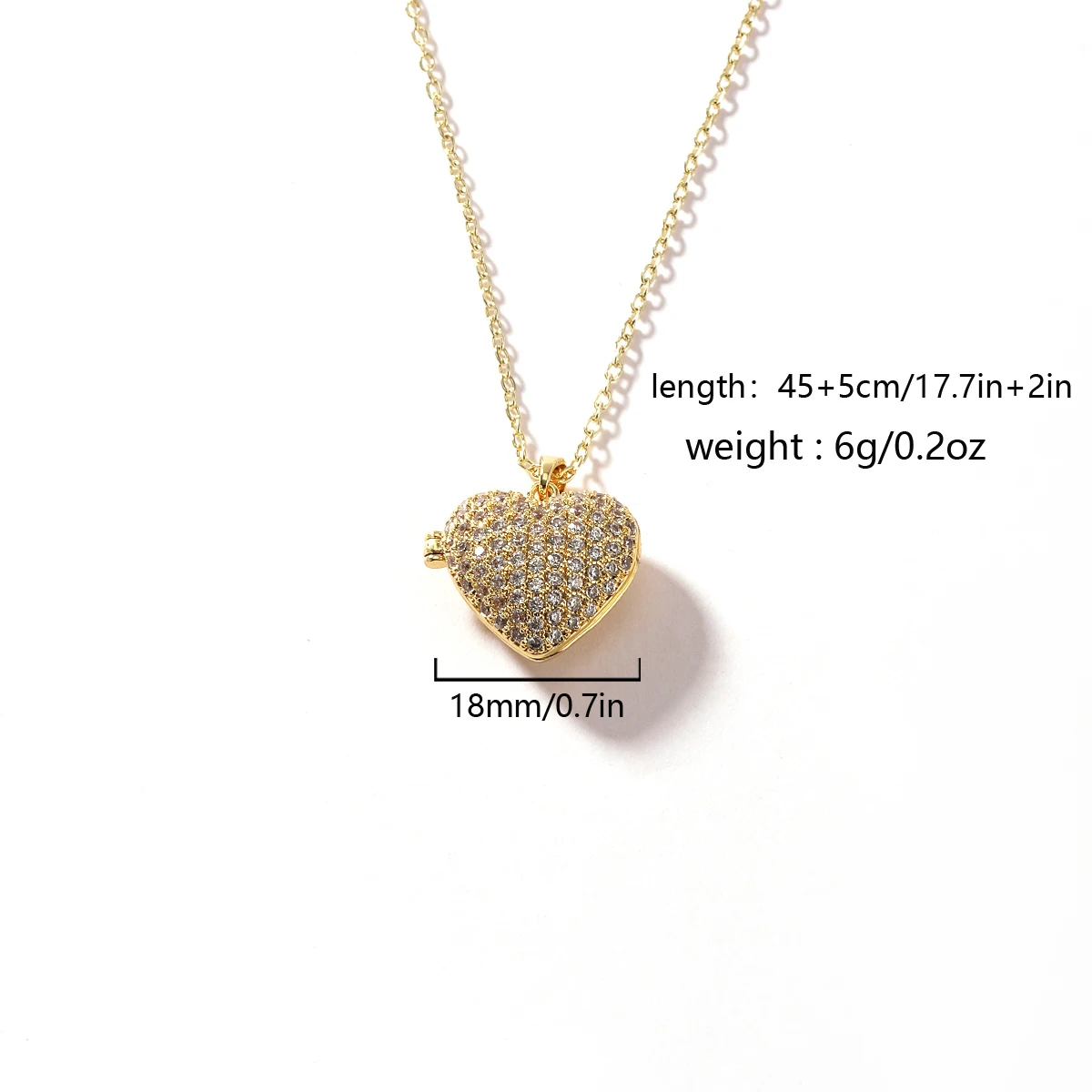 Vintage Emaille Herz Foto-Medaillon Anhänger Halskette für Frauen Minimalistischer Luxuriöser Nicht-Verblassender Edelstahl Schmuck Accessoire – Detail 3