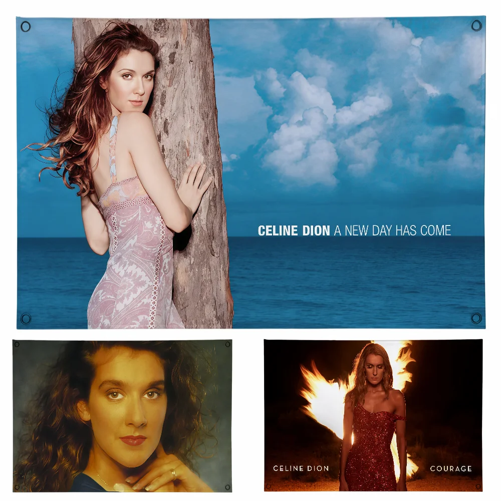 Power Ballad Queen C-Celine D-Dion Flag Flag Room Dorm Camp Party Bar Wall Hogar Home Decor Banner Wall Hanging