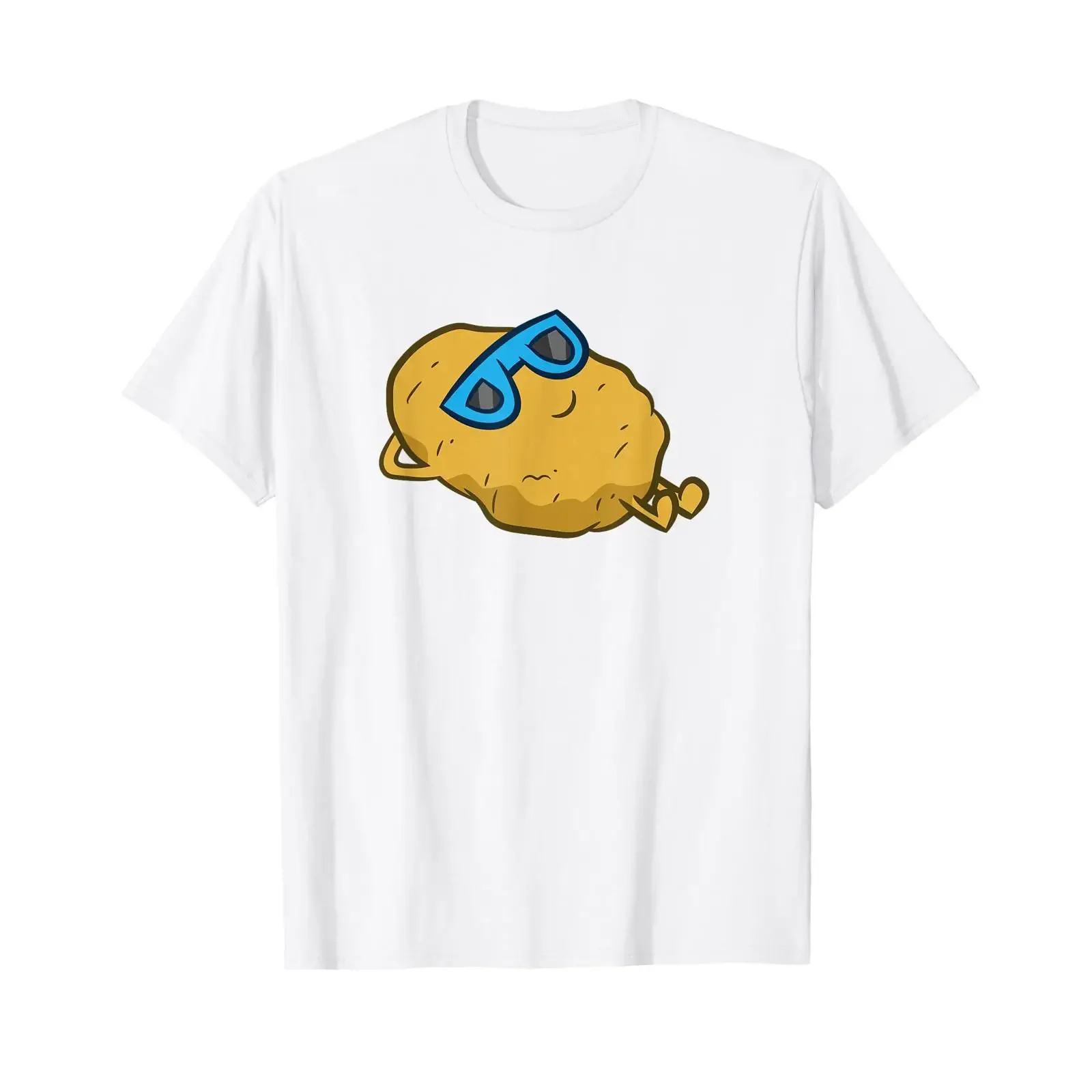 Potato with sunglasses Relaxing T shirt vintage Washed Top For Everyday Wear fashion designer clothes Breathable Unisex