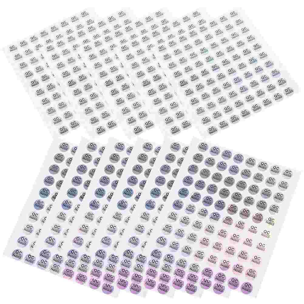 1600 Pcs PASS Tag Warehouse Tags Tape Passed Sticker for Quality Test Checking Labels Stickers Round