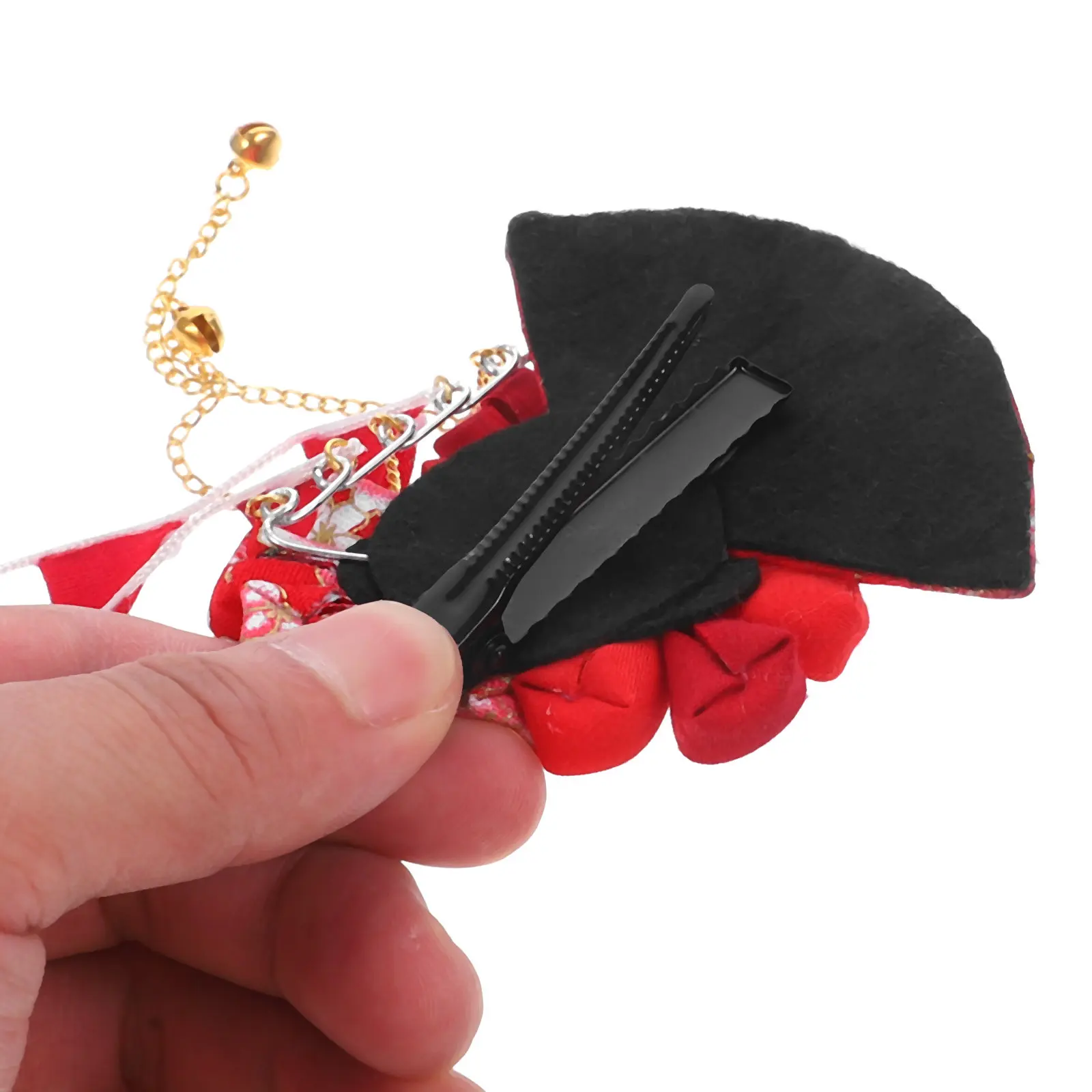 1Pcs Japanese Traditional Hair Clip Tassel Accent Flower Design Elegant Bridal Hairpin for Wedding Ceremony Festival Travel