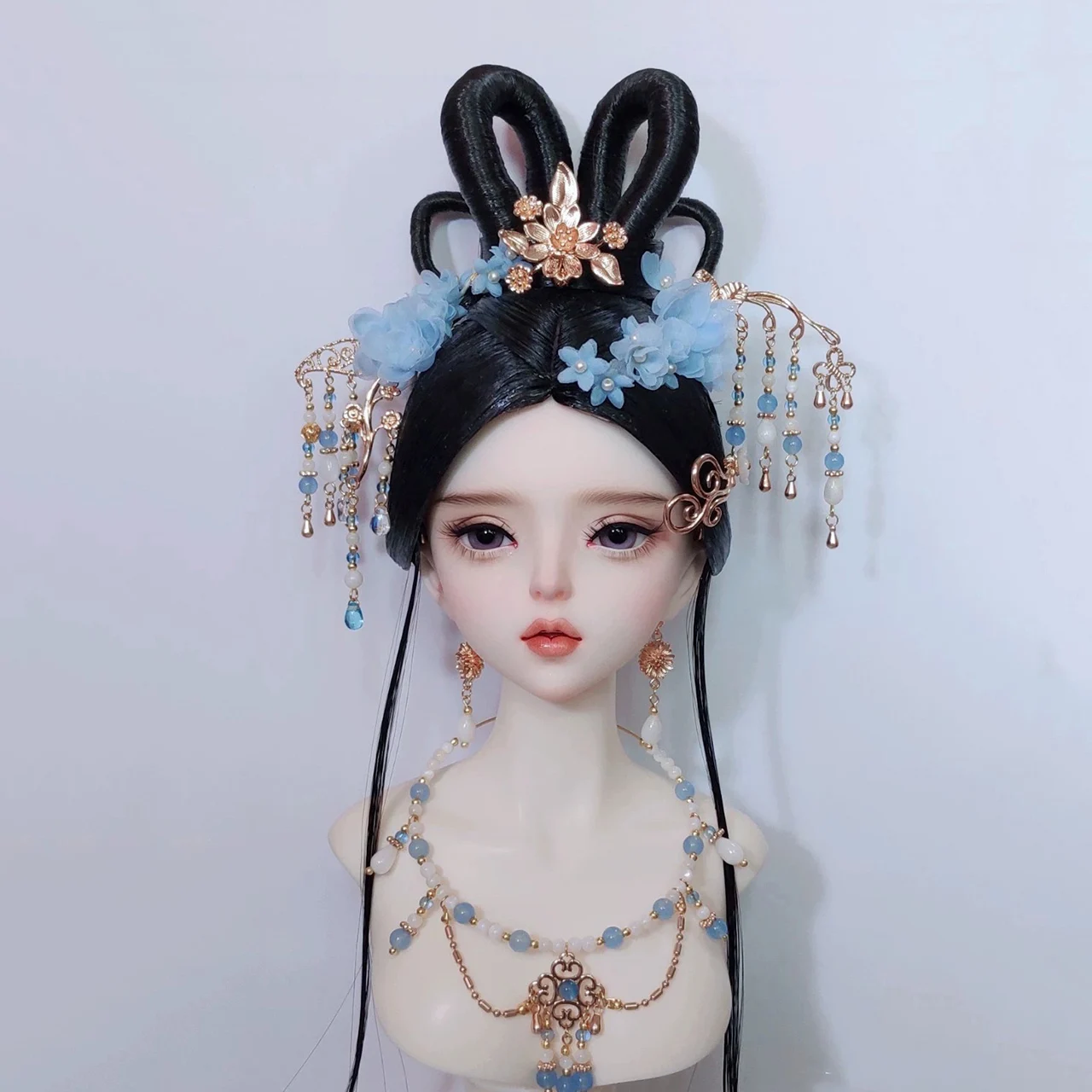 

1/6 1/4 1/3 Scale BJD Doll Chinese Ancient Costume Hair Crown Ornaments Wig Accessories Headwear For MSD SD13 Girl SSDF A2050