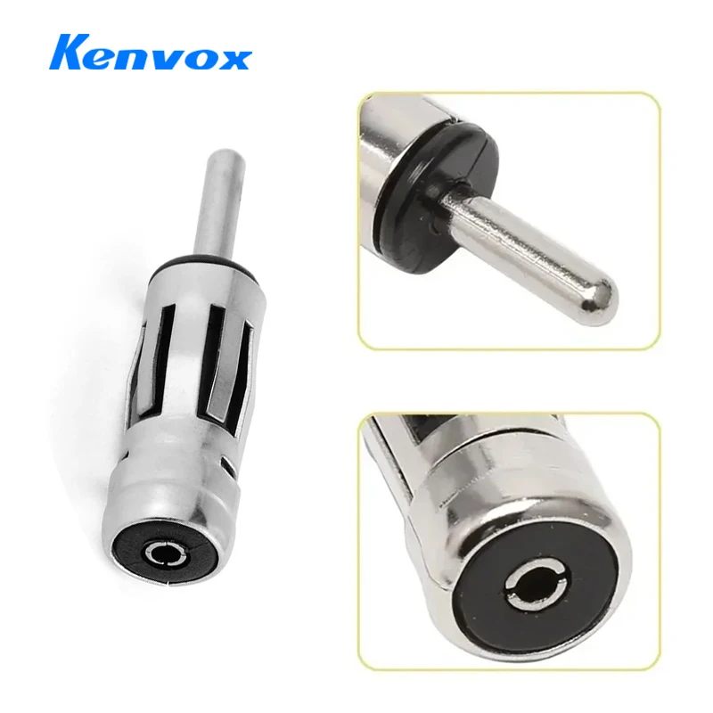 Car Radio Stereo Autoradio Fit Most Types Car Vehicles Radio Stereo ISO To Din Aerial Antenna Mast Adapter Connector Plug