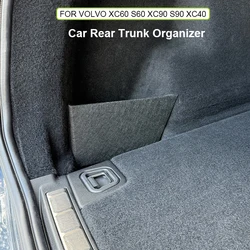 For Volvo XC60 V60 XC90 S90 XC40 Rear Trunk Organizer Side Storage Divider Back Suitcase Separator Car Upgrade Accessories