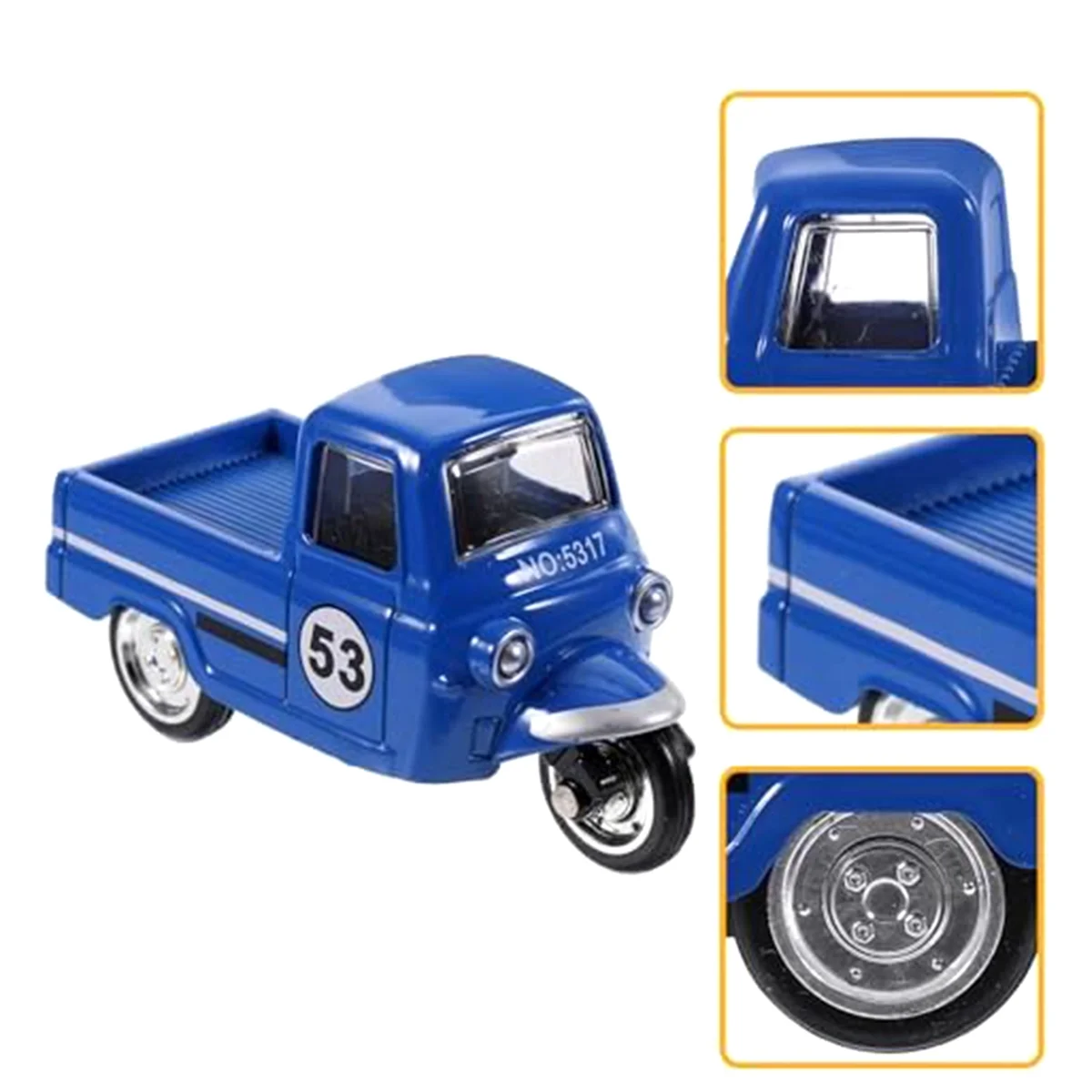 Vintage Tricycle Model Tricycle Adornment Tricycle Car Model Car Ornament Desktop Car Ornaments Statue-C HOT