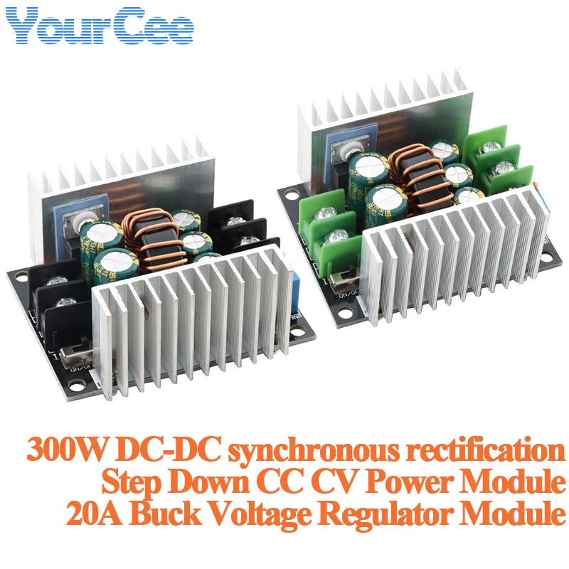 300W High-Power DC-DC Synchronous Rectification Step-Down Constant Voltage Constant Current Power Module 20A Buck Voltage Regula