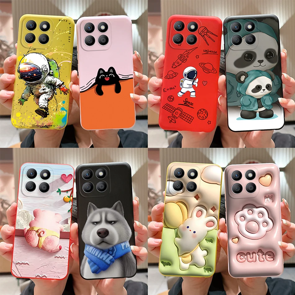 For Honor X8b Case Honor X8a Cute Astronaut Cover Soft Silicone Phone Cases For Honor X8a X8b X 8a X 8b HonorX8a HonorX8b Fundas