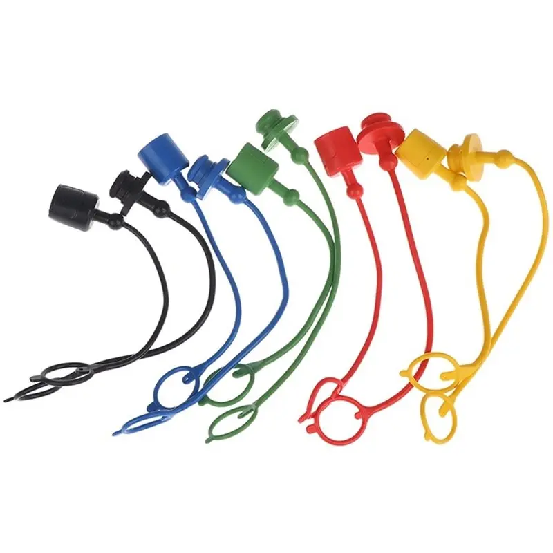 AB66-5Pairs 1/2 ISO-A Hydraulic Quick Coupler Male Dust Cap And Female Plug Cover Fits Hydraulic Quick Disconnects Coupler