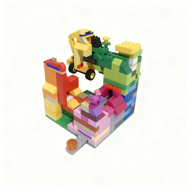 340pcs MOC Classic Marble Track Model Building Blocks Architecture DIY Christmas Gifts Creative Idea Education Toy Brick