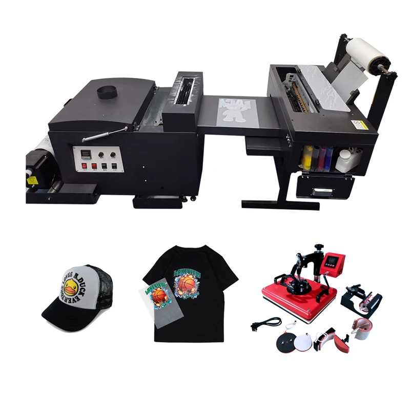 Factory Powder Shaking Printing Machine T shirt Pet Heating Transfer Film Digital Printer Inkjet White Ink Heat Transfer Printer