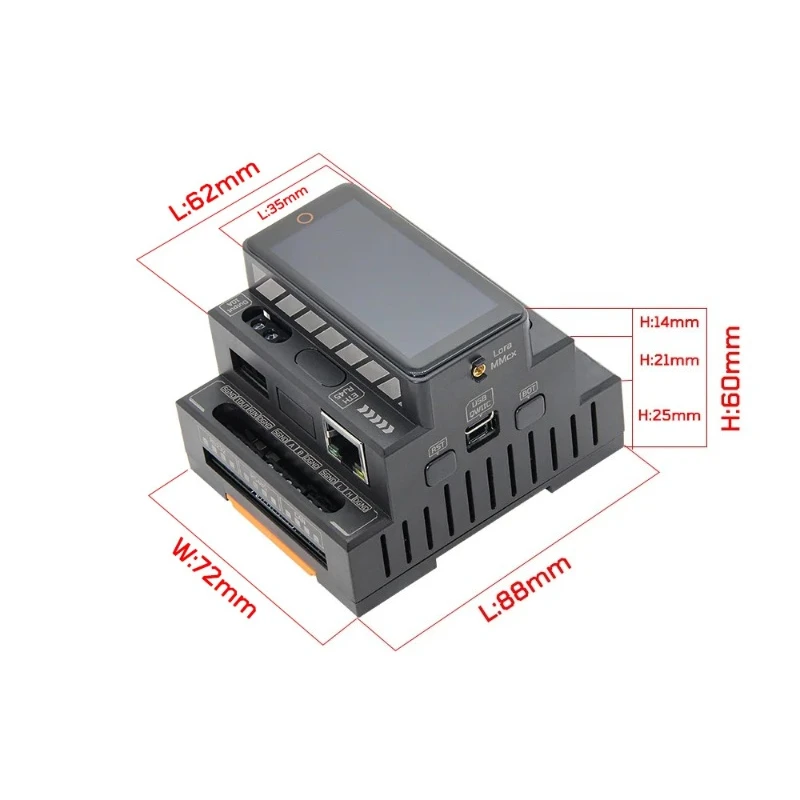 1Pcs T-Connect-Pro ESP32-S3 LoRa Industrial Control Development Board Onboard RS485 RS232 CAN Ethernet Module With 2.33″ LCD