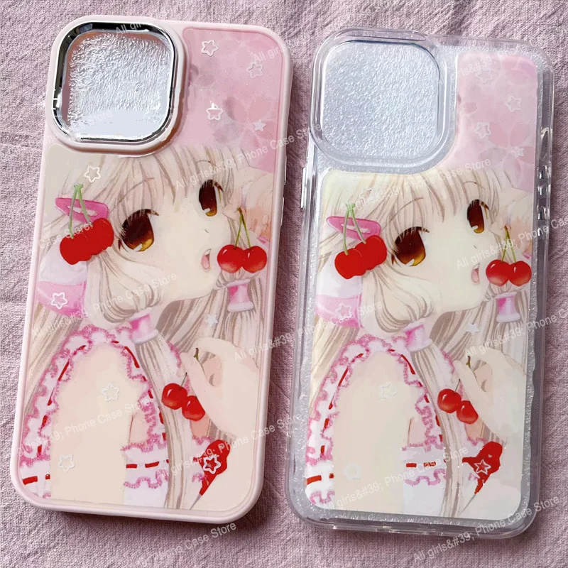 Angel Girl Heart Lovely Anime Cartoon Cute Phone Case For iPhone 16 15 14 13 12 11 Pro XS Max 7 8 Plus Y2K Kawaii Japanese Cover