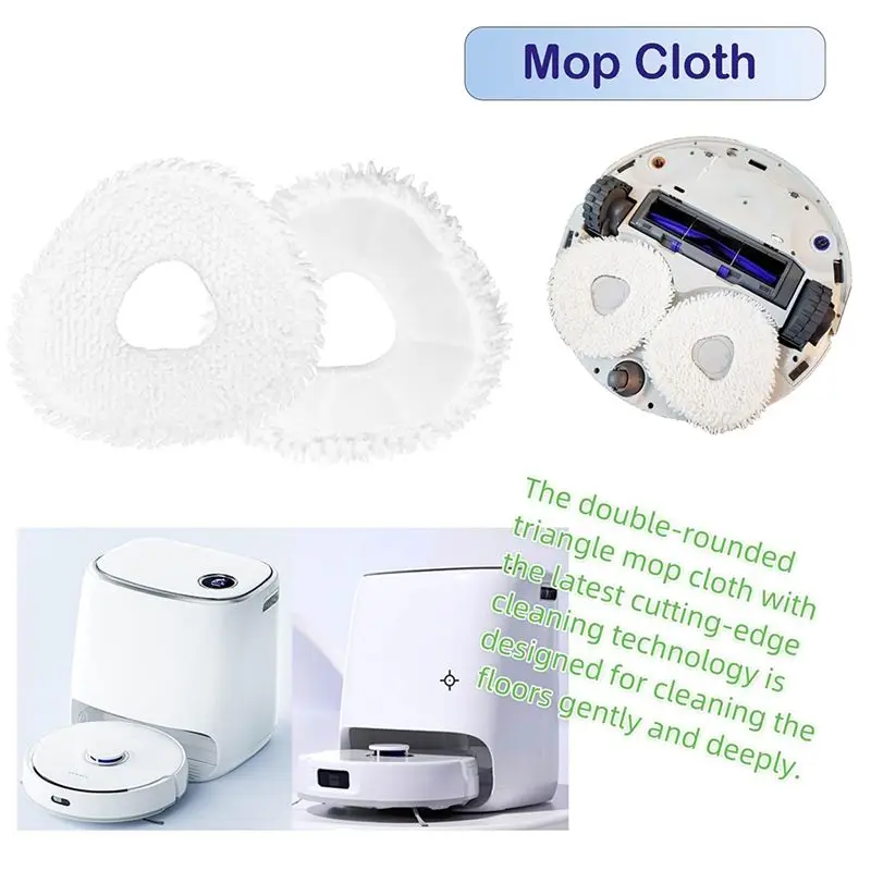 AS94-Robot Vacuum Cleaner Accessories For NARWAL T10 J1 J2 Sweeping Robot Sweeper Replacement Kit