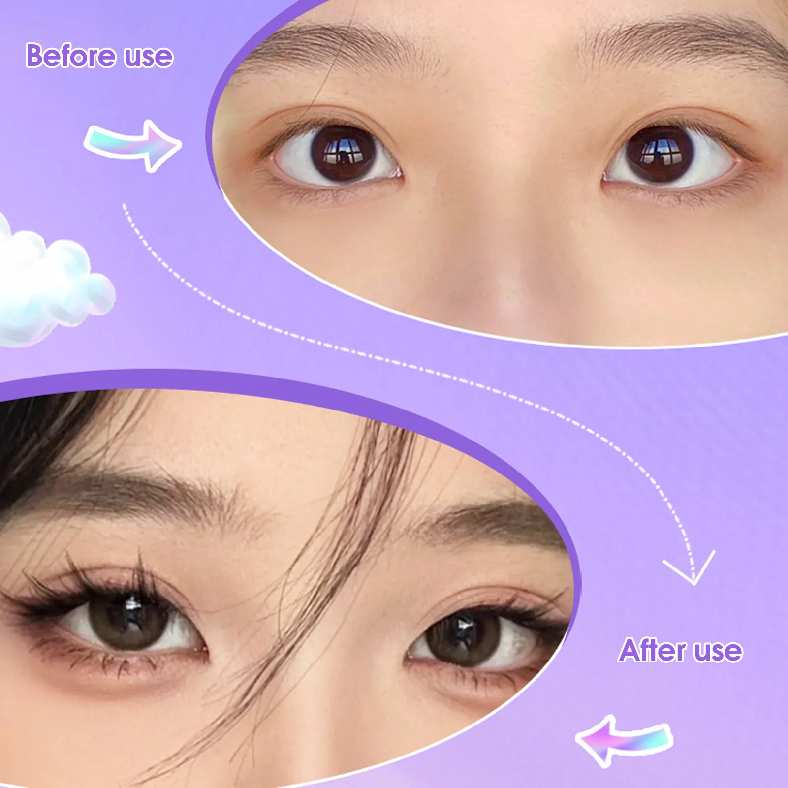 32 صفًا من الثعالب رموش زائفة على شكل حرف L رموش صناعية على الطراز الأوروبي Wispy طول مختلط ملحقات رموش طبيعية