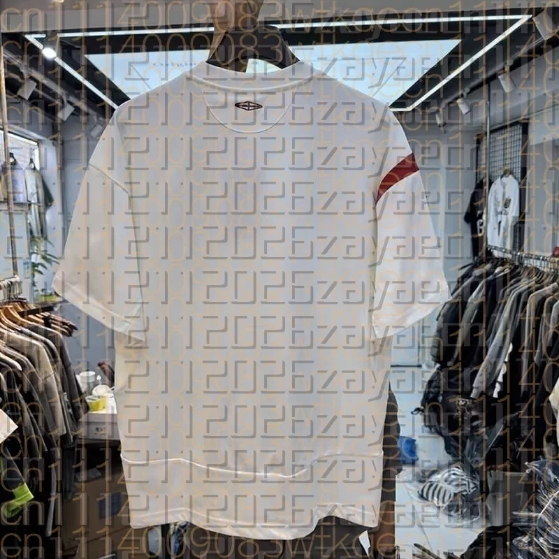 2026 New Comfortable Sports Retro Color Blocking Patchwork Badge Portrait T-shirt Top Tees Quick Drying Parent Child Clothing