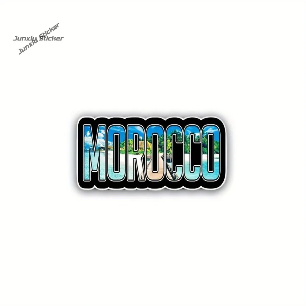 

Vintage "for Moroccco" Vinyl Decal Sticker Retro Style, Matte Finish, Ideal for Cars and Laptops Single-Use Adhesive