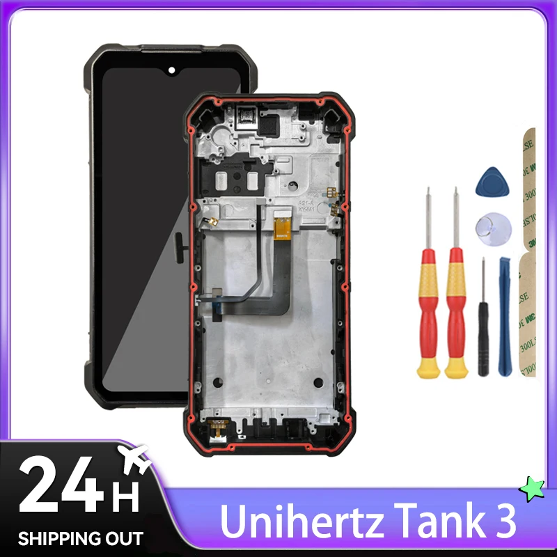 Für Unihertz 8849 Tank 2 Pro/Jelly Max/Jelly Star/Tank Mini/Tank 3/LCD-Display + Rahmen Komplette Montage für Mobiltelefon mit Werkzeugen – Detail 1