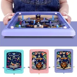 Pinball Game Machine Children Toys Desktop Board Games Educational Hand Training Shooting Fun Party Games Gift Toys for Kids