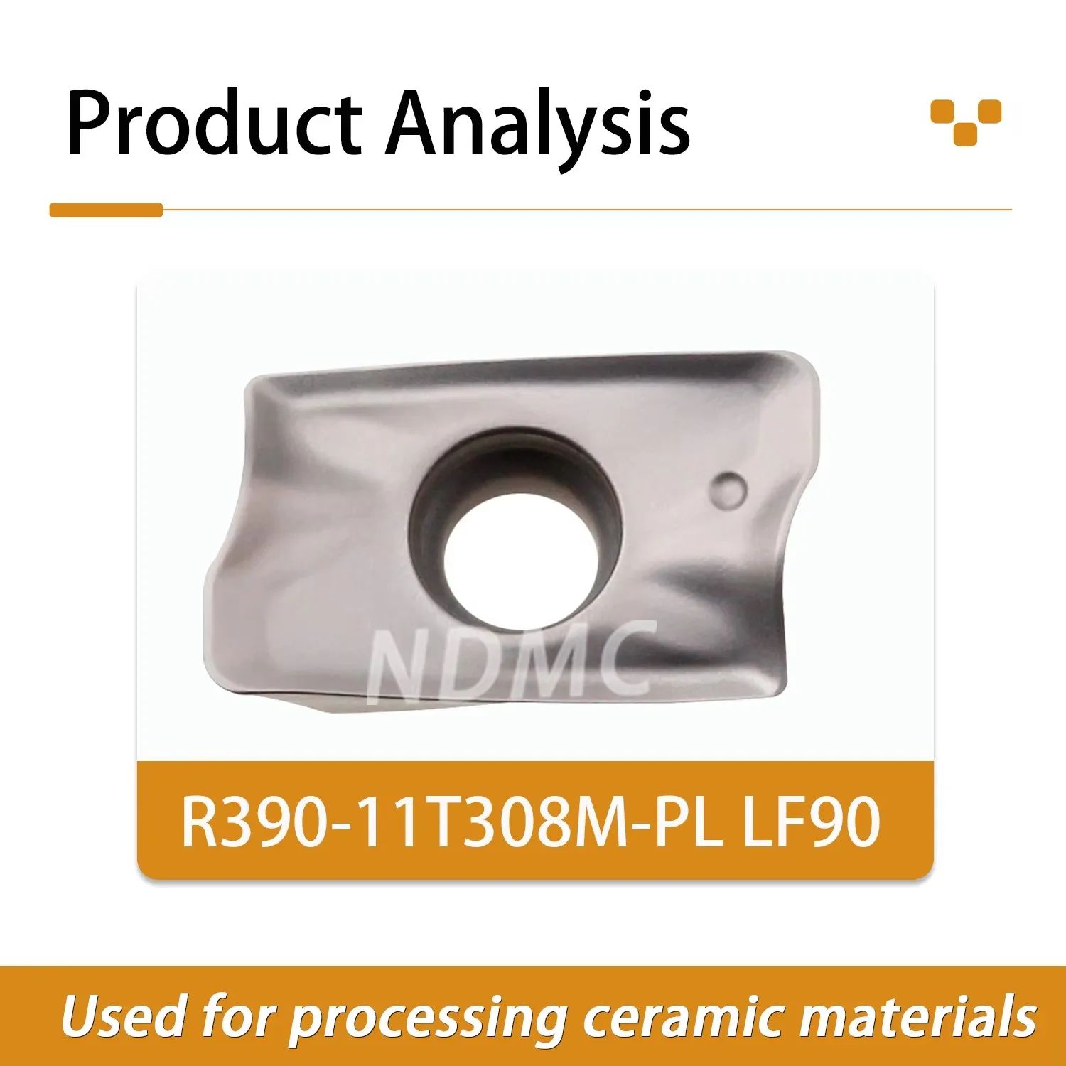 

DESKAR Numerical Control Lathe Metal Ceramic Fast Feed Milling Inserts Steel And Cast Iron Part Processing R390-11T308M-PL LF90