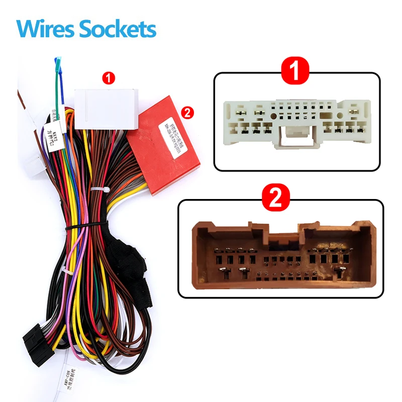 Kenvox android Car radio For Mazda 6 2002-2006 Support  Original CD 16 pin Wiring Harness Plug Power Cable adapter