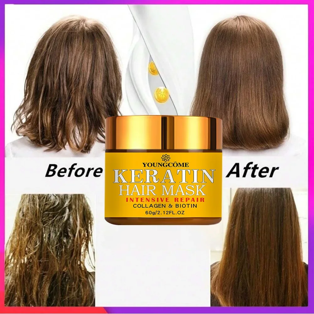 Hair Repairs Hair Mask Biotin Collagen Keratin Treatment Hairs Conditioner Hair Essential Oil Nourishing for Dry Damaged