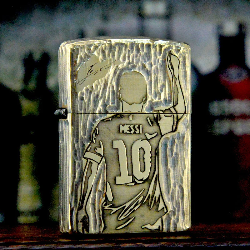 

Зажигалка ZORRO из латуни, ручной работы, с эффектом состаривания, искусно вырезанная, креативная, в виде сигареты, подарок для мужчин.