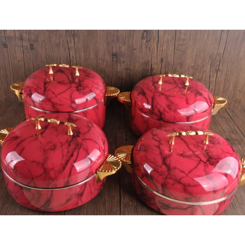 Hot Selling   Muslin 2.5L+3.5L+4.5L+5.5L Food Storage & Container 4PCS Insulated Thermal Food Containers for Ramadan