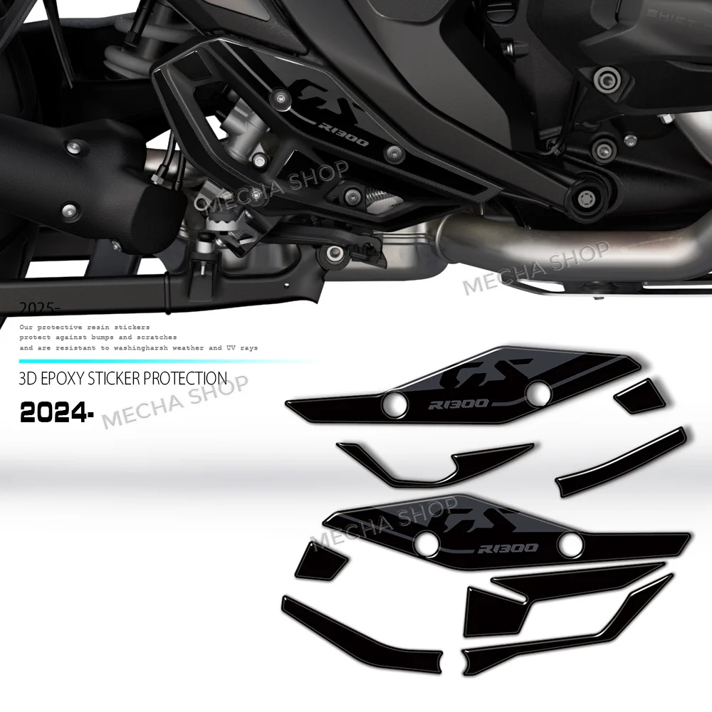 For R 1300GSA R1300GS GS1300 2023 2024 2025 2026 Sticker Motorcycle Heel Protector 3D Epoxy Resin Protection Sticker